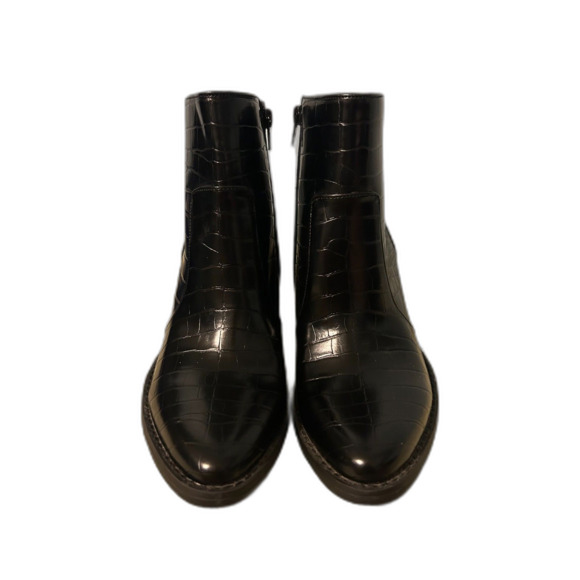 Madden Girl Shoes - KICCK Madden Girl Black Ankle Boots Faux Leather